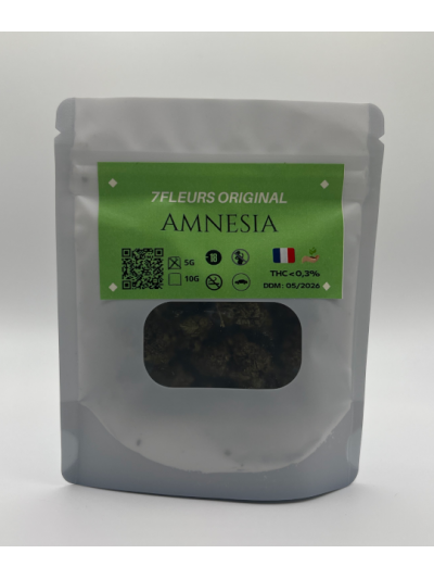 Small Buds CBD Amnesia 7,25% – 25g ou 50g – Fleurs compactes – 7FLEURS