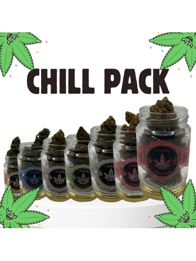 Chill Pack Découverte CBD – 7 fleurs x 3g – 100% naturel – 7FLEURS