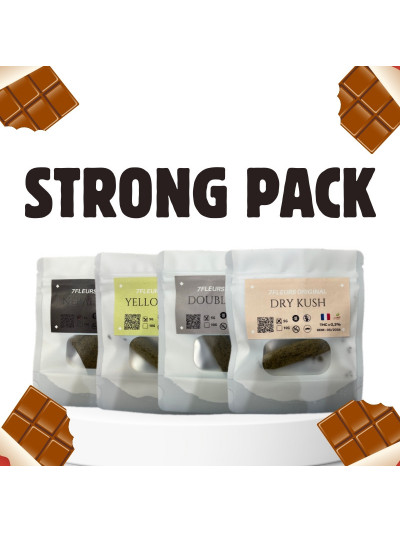 Strong Pack Résines CBD & CBG – 20g de hash français – 7FLEURS