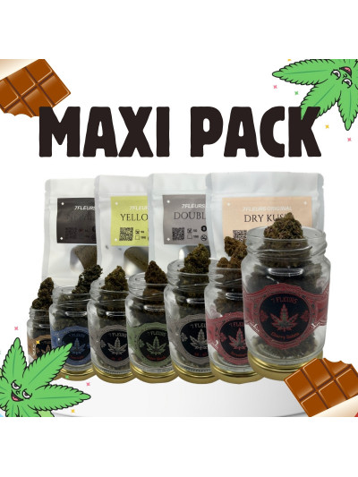 Maxi Pack CBD – 82g de Fleurs & Résines – Offre complète – 7FLEURS